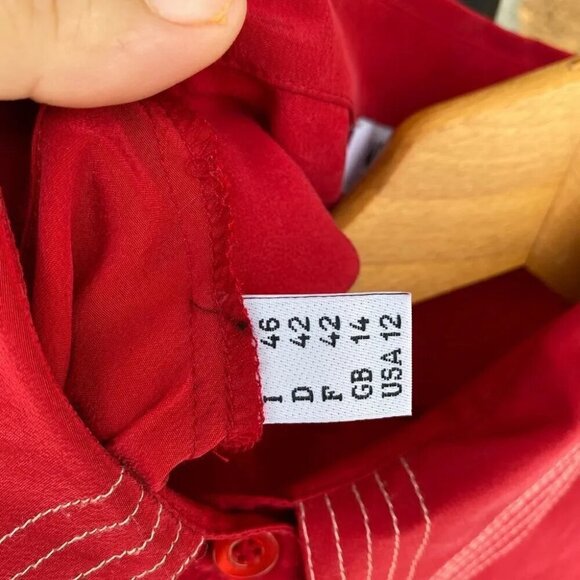 Moschino cheap and chic silk blouse size 12 - Picture 9 of 11